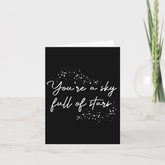 Tarjeta Sitive Motivational You're A Sky Full Of Stars Upl (Anverso)