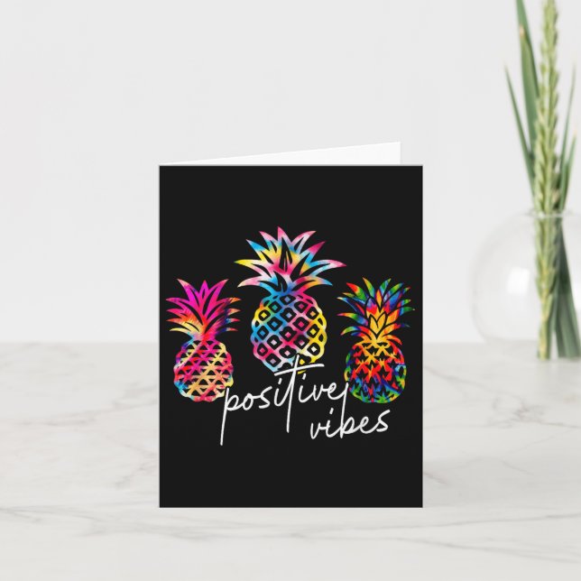 Tarjeta Sitive Vibe Ne Transfer Day Infertility Ivf Tie Dy (Anverso)