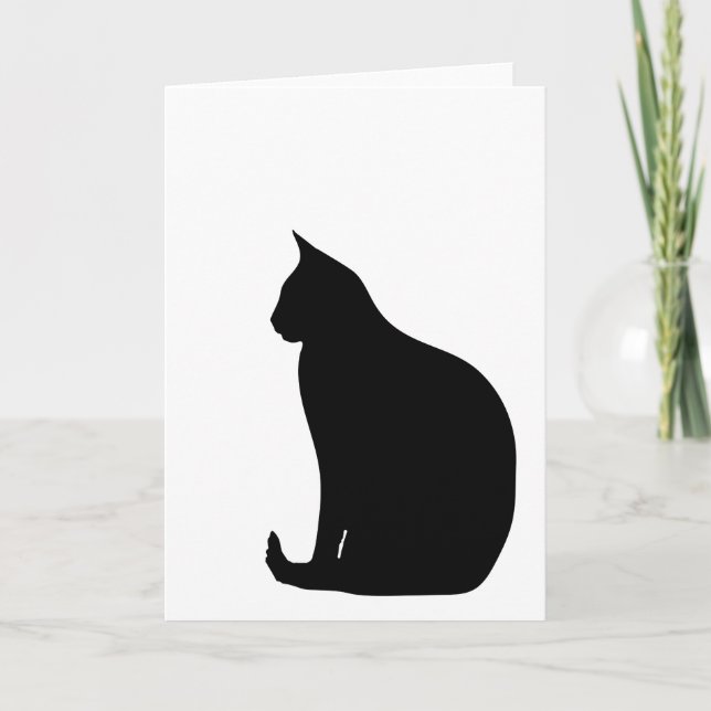 Tarjeta Sitting Silhouette (Anverso)