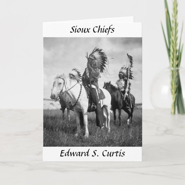 Tarjeta Siux Chiefs, 1905 (Anverso)