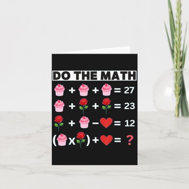 Tarjeta Six Seven Do The Math 67 Women Teacher Valentine's (Anverso)