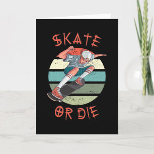 Tarjeta Skate o muere Skateboard Boy