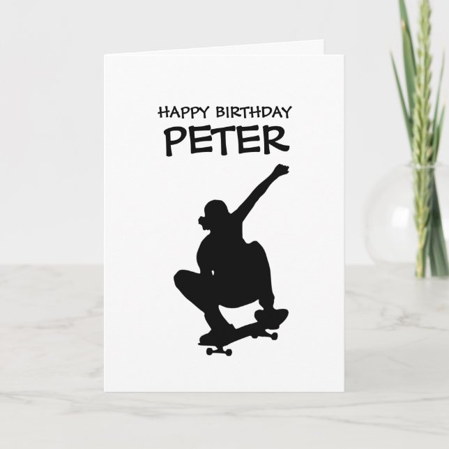 Tarjeta SKATEBOARD Axle Stall HAPPY BIRTHDAY Boy Card (Anverso)