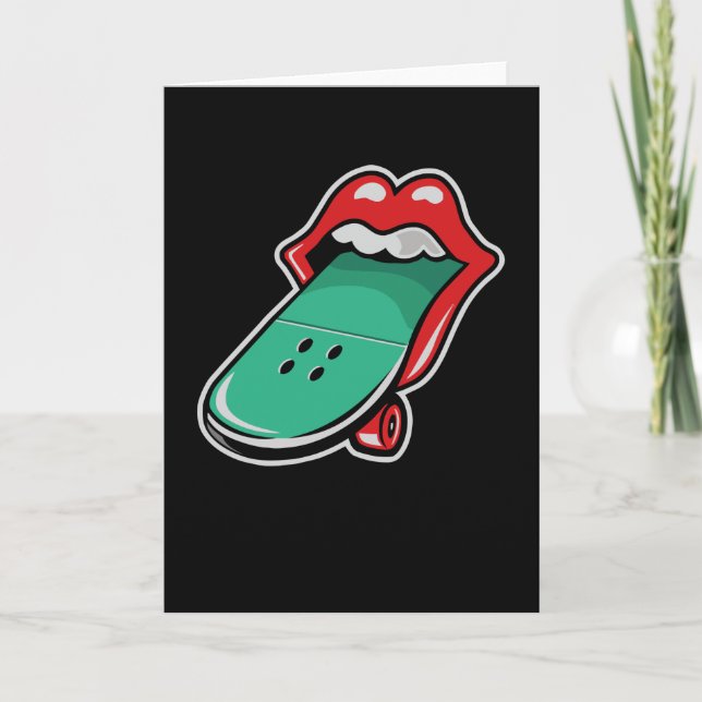 Tarjeta Skateboard Rolling (Anverso)