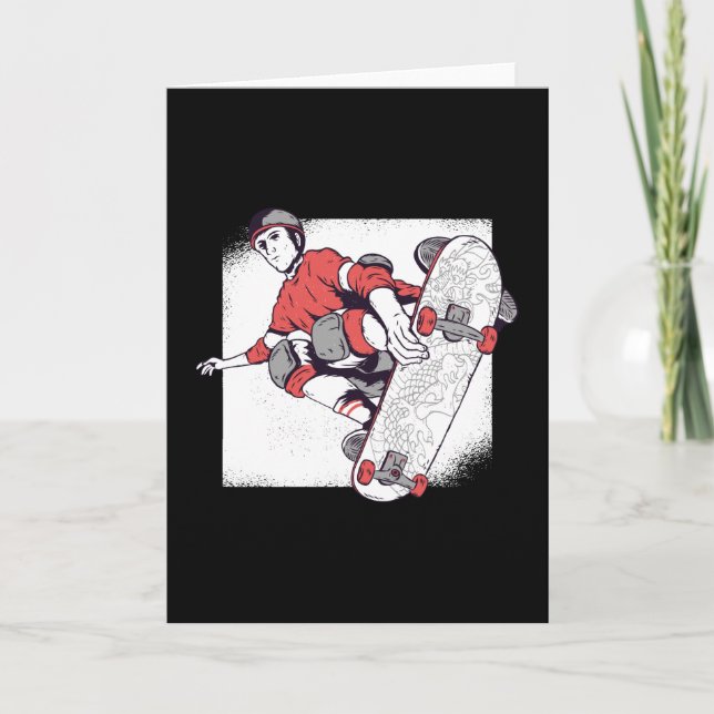 Tarjeta Skateboard Vintage (Anverso)