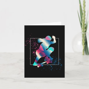 Tarjeta Skateboarder femenino