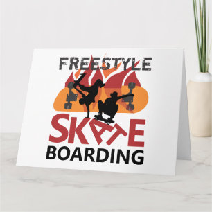 Tarjeta Skateboarding de estilo libre