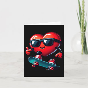 Tarjeta Skateboarding Día de San Valentín Va