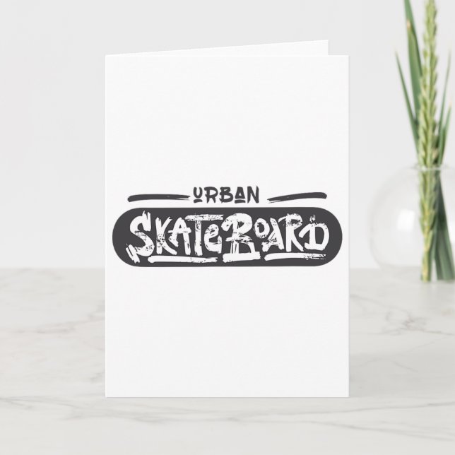 Tarjeta Skaters Having Fun Pro Skateboarding Life Urn Skat (Anverso)