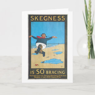 Tarjeta Skegness, Poster de Viajes Vintage de Inglaterra