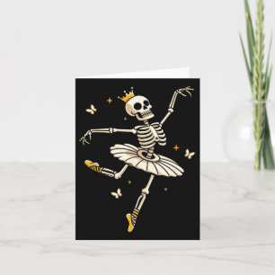 Tarjeta Skeleton Ballerina Ballet Dance Cute Halloween Cos