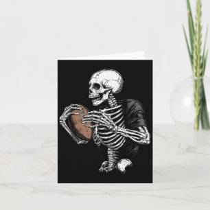 Tarjeta Skeleton Béisbol Halloween Disstume divertidos hom