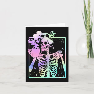 Tarjeta Skeleton Café Consumidor Mujeres hombres Costú Hal