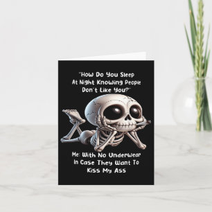 Tarjeta Skeleton Cómo Duermes De Noche Conociendo A La Gen