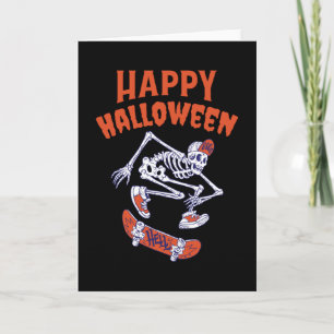 Tarjeta Skeleton de Halloween