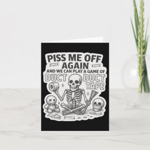 Tarjeta Skeleton de la cinta Duct Graciosa Halloween sarcá