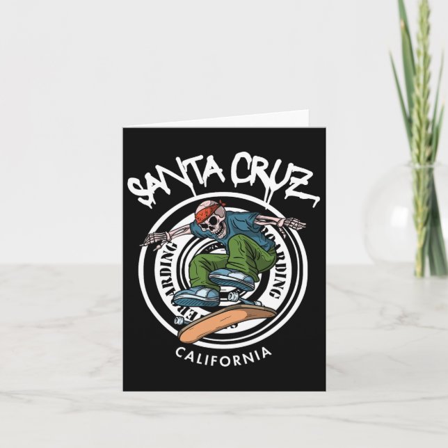 Tarjeta Skeleton de Santa Cruz Laid Back California Skelet (Anverso)