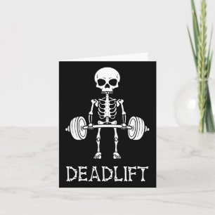 Tarjeta Skeleton Gym Levantamiento de peso Fitness