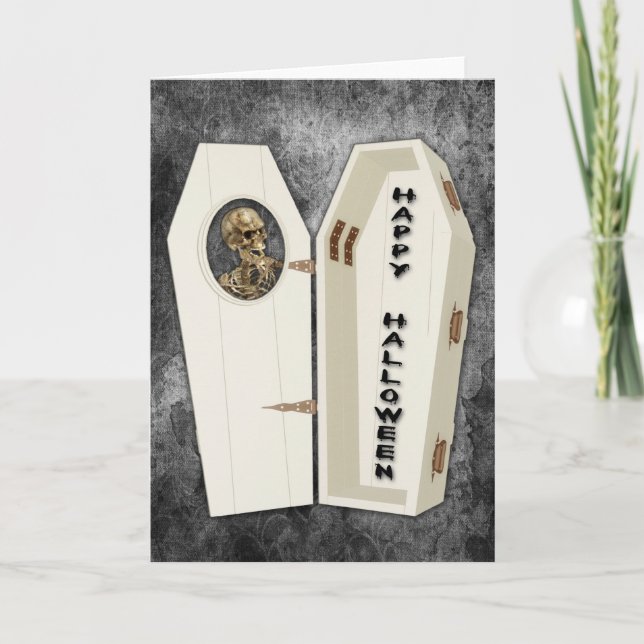 Tarjeta Skeleton Halloween (Anverso)