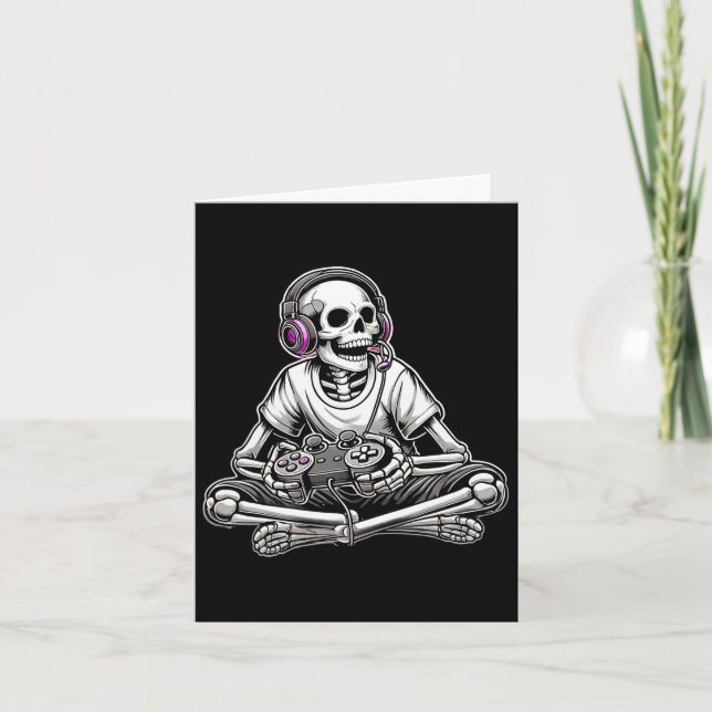 Tarjeta Skeleton Halloween (Anverso)