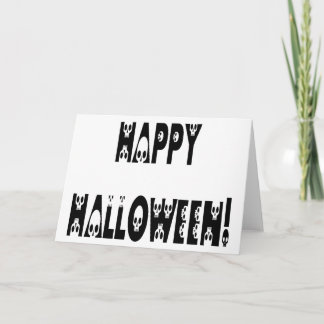 Tarjeta Skeleton Halloween Textos
