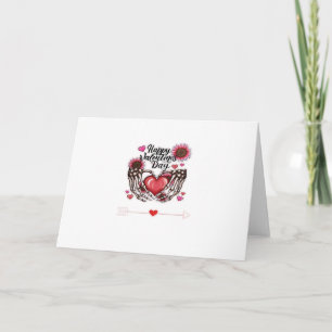 Tarjeta Skeleton Hands Día de San Valentín Classic