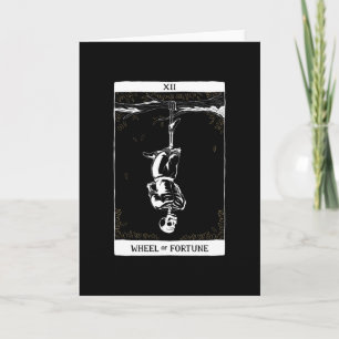 Tarjeta Skeleton Hanged Man Tarot