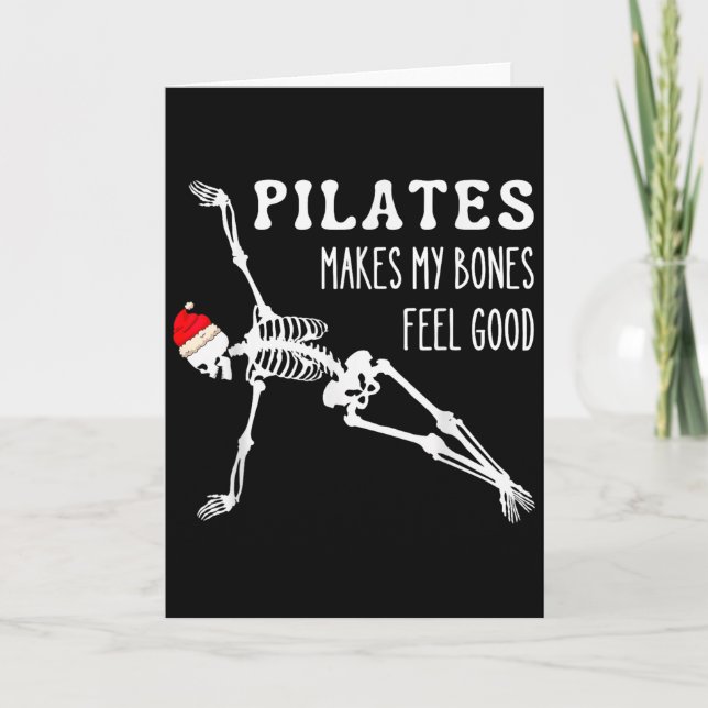 Tarjeta Skeleton Lates Makes My Bones Feel Good Meditation (Anverso)