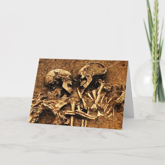 Tarjeta Skeleton Love (Anverso)