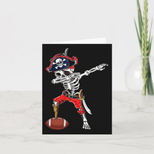 Tarjeta Skeleton Pirate & amp; costo de Halloween para la