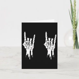 Tarjeta Skeleton - Rock On Hands - Hombres & amp; Mujeres