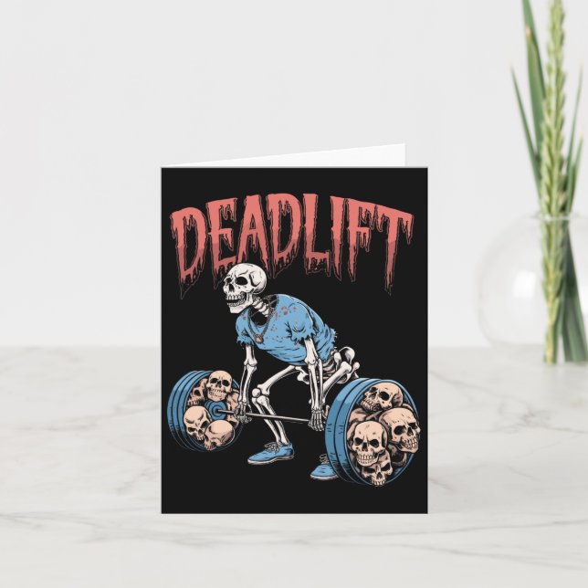 Tarjeta Skeleton Skeletout de elevación-final de la salida (Anverso)