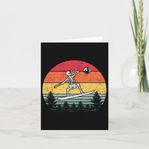 Tarjeta Skeleton Snowboard Snowboard Moon Snowboarder -