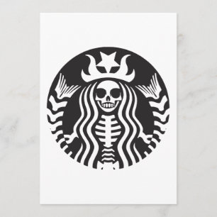 Tarjeta Skeloqueen Top Tee Scary Halloween Street Hipster