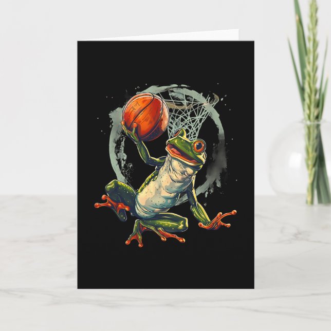 Tarjeta Sketll Frog Toad Slam Dunk Artwork Sketll Hoop  (Anverso)