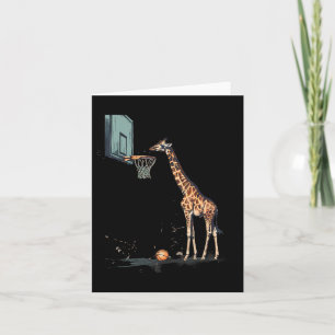 Tarjeta Skett Giraffe Skett Hoop Artwork Slam Dunk
