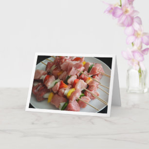 Tarjeta Skewers de cerdo