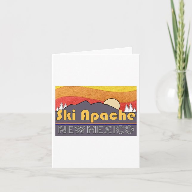 Tarjeta Ski Apache Nuevo México1 (Anverso)