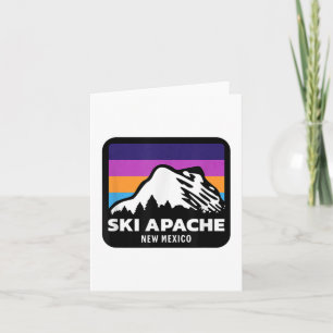Tarjeta Ski Apache Nuevo México Esquí Familia de Snowboard