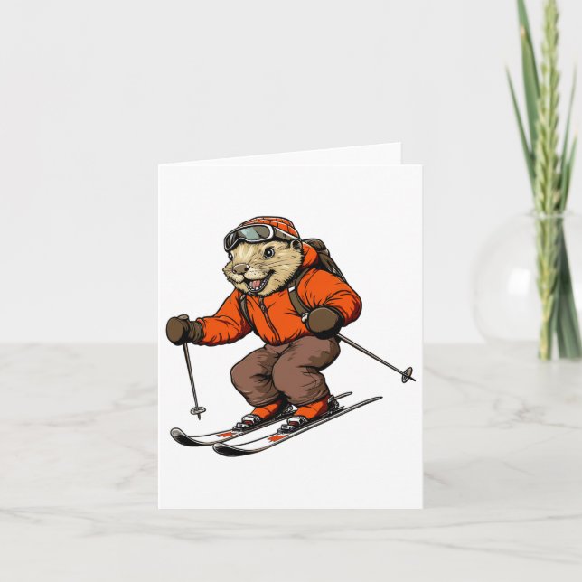 Tarjeta Ski Beaver (Anverso)