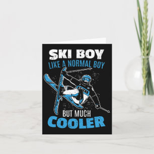 Tarjeta Ski Boys Ski Mountain Sport Winter