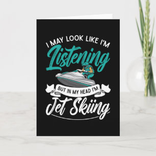 Tarjeta Ski Jet Me Parece Que Estoy Escuchando Esquí Jet