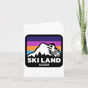 Tarjeta Ski Land Fairbanks Alaska Esquí Snowboard Fami