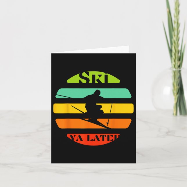 Tarjeta Ski Ya más tarde (Anverso)