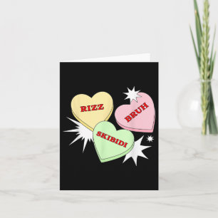 Tarjeta Skibidi Bruh Rizz - Funny Día de San Valentín Love