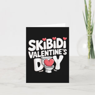 Tarjeta Skibidi Día de San Valentín Funny Rizzler Gen Alph