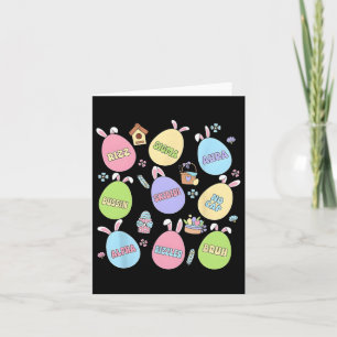 Tarjeta Skibidi Easter Day Egg Hunt Funny No Cap Rizz Meme