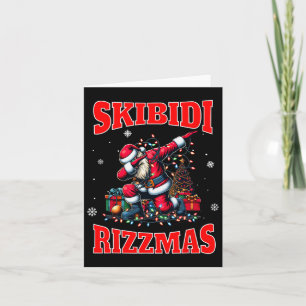 Tarjeta Skibidi Rizzmas Divertido Gen Alpha Cristiano Escu