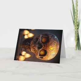 Tarjeta Skull Halloween