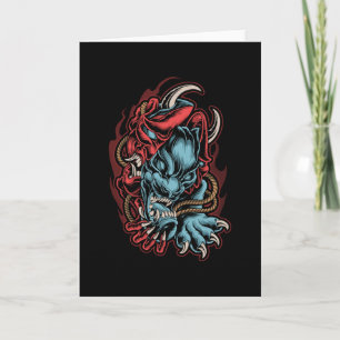 Tarjeta Skull Japonés